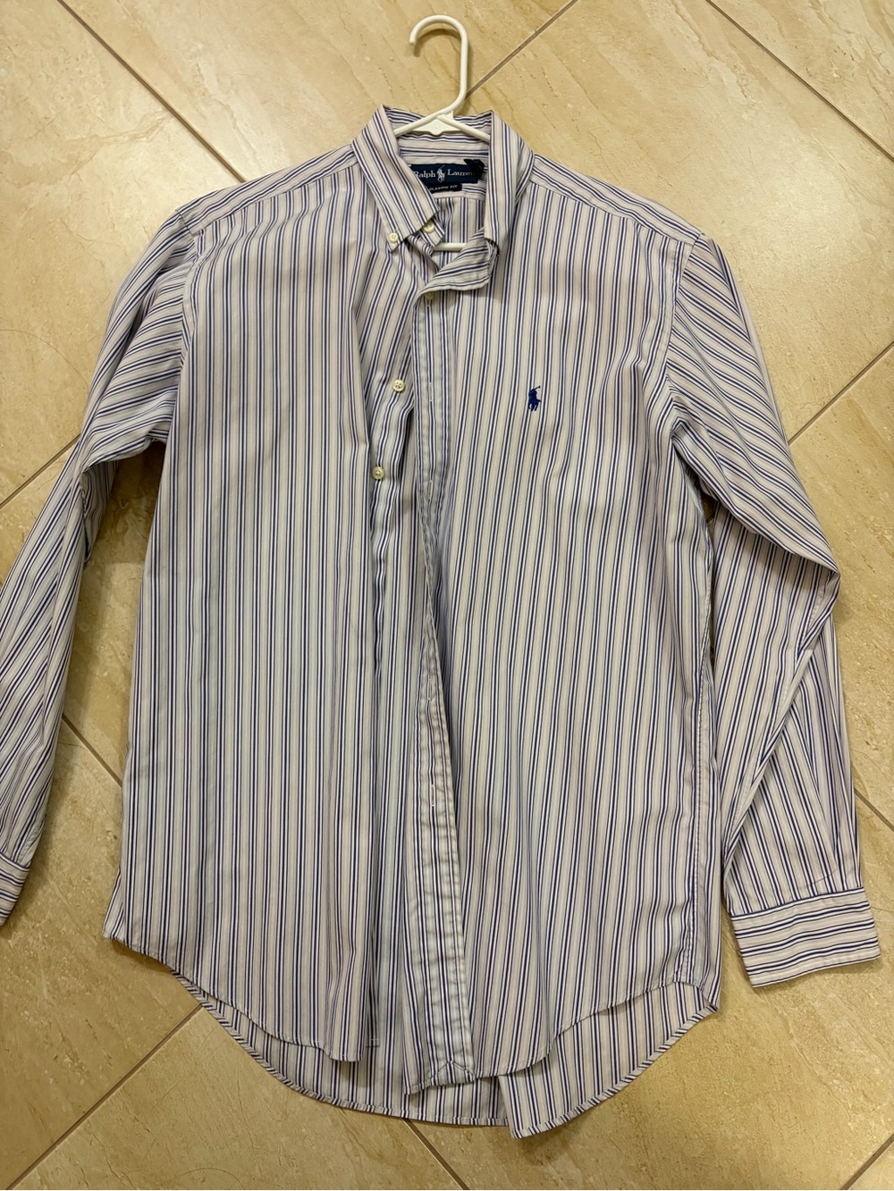 Polo by Ralph Lauren button down with blue stripes